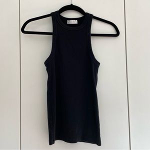 ANINE BING Eva Tank - Black Rib Knit